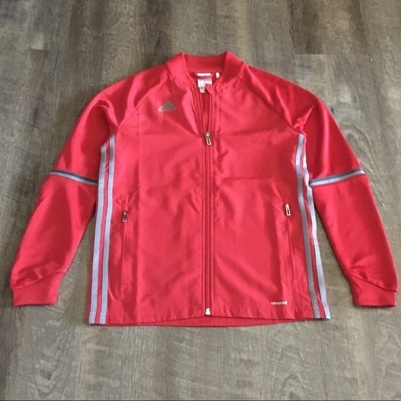 adidas Youth Condivo 16 Training Jacket Red Sz M AD5210 - Picture 2 of 7